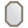 Mirror in the baguette frame, vignette aged silver 56 mm, 50x70 cm