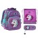 Frame backpack 35 x 28 x 15 cm, Across, filling: bag, pencil case, keychain, purple