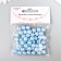 Set of beads "needlework" plastic, diameter 10 mm, 25 g, blue