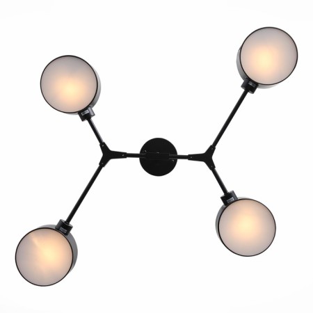 Ceiling EVOLUCE lamp. Sle183402-04. Gemento. 4x60 watts, E14, 68x71.5x32 cm, black color-11
