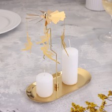 Carousel Summary of Fairies, Gold, Metal, 8.5 x 18 cm