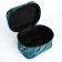 Cosmetic bag with lightning, blue/black color