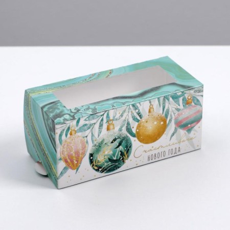 Box for Makarun "Happy Year" 12 x 5.5 x 5.5 cm., New Year