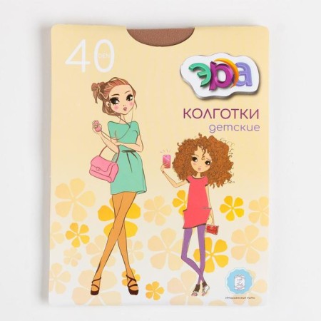 Pantyhose children 40 beige, height 134-146-1