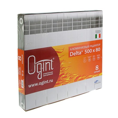 Aluminum radiator OGINT DELTA PLUS, 500x78, 8 sections-1