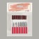 Mills with diamond spraying, with nozzles for a pedicure, in a plastic organizer, 12 pcs