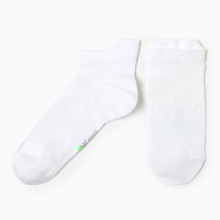 Male socks shortened, white color, size 29-31