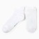 Male socks shortened, white color, size 29-31