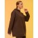 Female hoodies, size 50, chocolate color