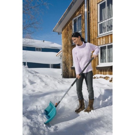 Bucket shovels are plastic, 500 × 440 mm, with a metal bar, blue, Gardena Combus system-1