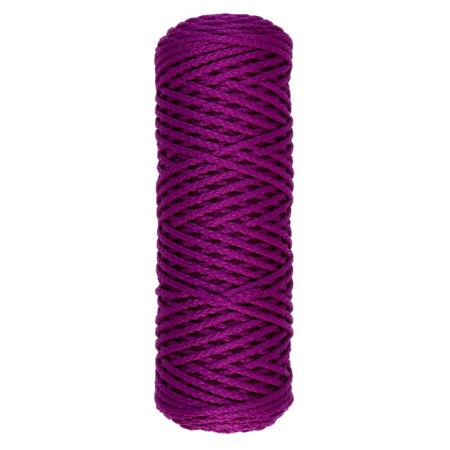Knitting cord "Classic" without a core 100% polyester width 4mm 100m (purple)-2
