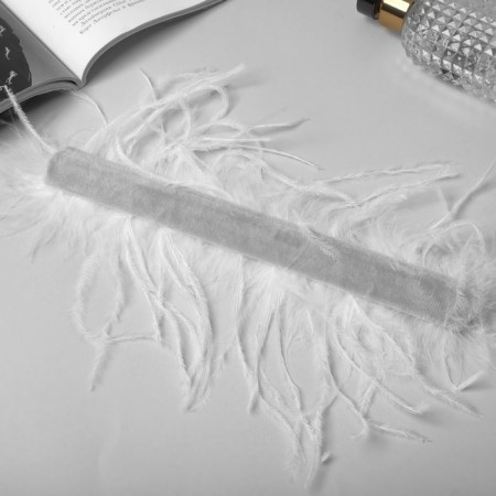Bracelet-manage "luxury" feathers, white color, 24 cm-3