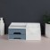 Organizer for storing cosmetics, 7 sections, 22 × 19 × 9 cm, white/blue color