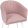 Stol on a metal frame of the jack metal/velor, white/pink 59x57x83 cm