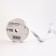 Plastic tape "Snowflakes", 1.2cm x 45m, silver