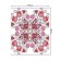 The tablecloth "eccentric flowers", rectangular, Saten, size 145x180 cm