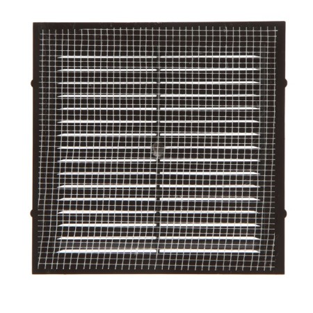 Ventilation grate "Cosmetic" luxury L155KR, 155x155mm, with a grid, indescribable, brown-2