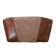 Lightning cosmetic bag, brown color