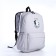 School backpack from textiles on lightning, 3 pockets, color gray color