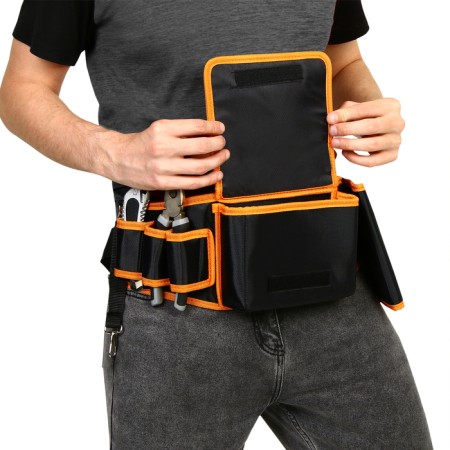 Board bag for a garden tool, on a belt, 6 pockets-1