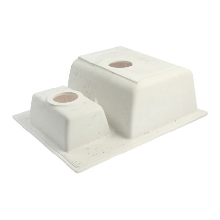 Curler for a kitchen made of stone Zein 190/Q2, 612x505 mm, rectangular, overflow, beige color-2
