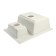 Curler for a kitchen made of stone Zein 190/Q2, 612x505 mm, rectangular, overflow, beige color