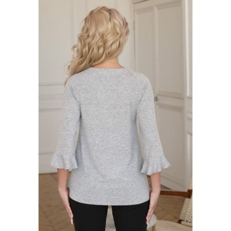 Female jumper, size 50, gray color-5
