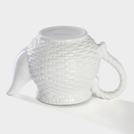 Teapot of the bay “bunny”, 800 ml, white color-4