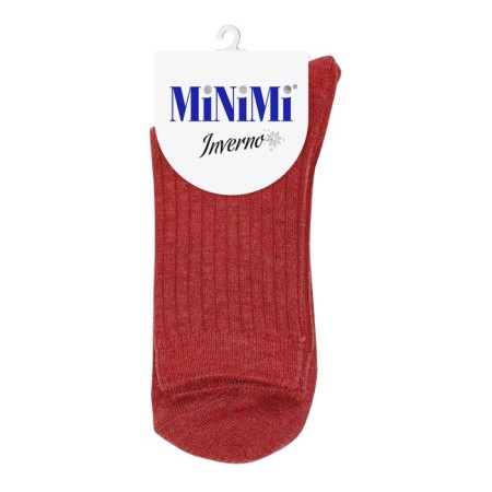 Women's socks mini inverno, size 39-41, Terracotta color
