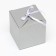 The box is folding, silver, 10 x 10 x 10 cm,