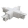 The X-shaped connector for the Technical Tracx-31W, 16.6x16.6x3.2 cm, white color, white