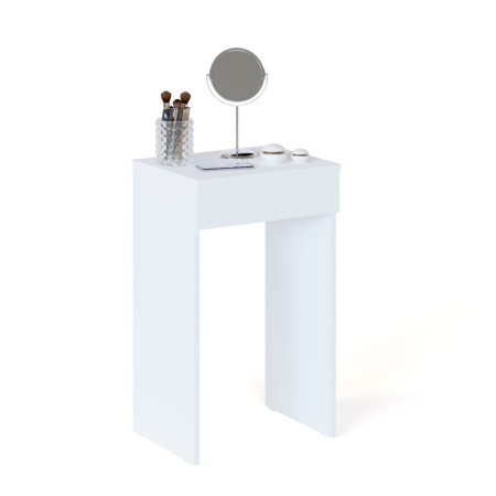 Folding table "SP-21", 446 × 356 × 740 (1080) mm, mirror, white color-1