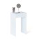 Folding table "SP-21", 446 × 356 × 740 (1080) mm, mirror, white color
