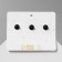 Set of icons (3pcs) "Cat" hiding, non -colored in ferrous metal