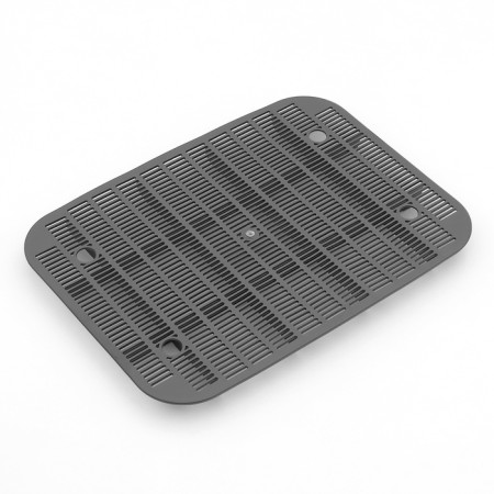 Sima luxe toilet with a grid and an side 30 x 39 x 19 cm, gray-7