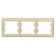 The frame "Glossa" Sche GSL000403, three -seater, horizontal, color titanium