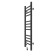 Room electrician Laris lavender ChKCh, 300x900 mm, 12 crossbars, left, black