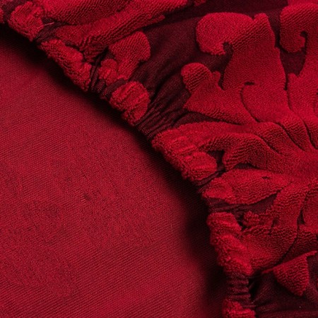 Case for chair knitwear jacquard, Bordeaux color, 100% polyester-2