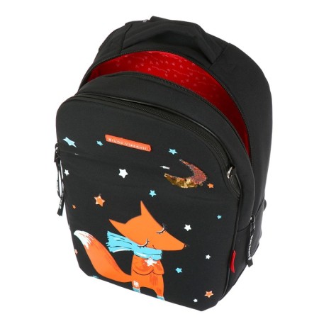 School backpack Bruno VisConti, 42 x 31 x 14 cm, ergonomic back, "magic fox"-10