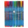 Set of ballpoint pens 12 colors, triangular body, blister