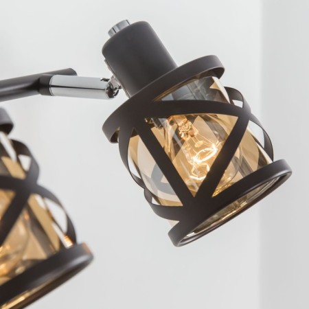Sconces Citilux "Hesse" CL536635, 53x10 cm, 3x60W, E14, brown color-7