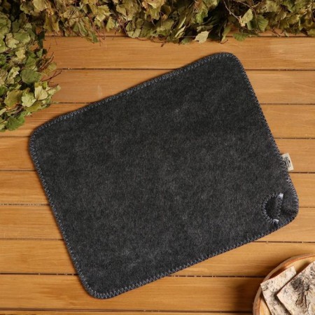 Set of bath portfolio 5 items gray, without embroidery, felt-3