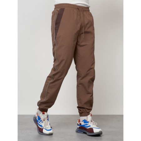 Male tracksuit, size 50, brown color-6