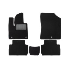 Premium salon rugs for Hyundai Santa Fe 2021-, crossover, 5 places, 5 pcs., Textile
