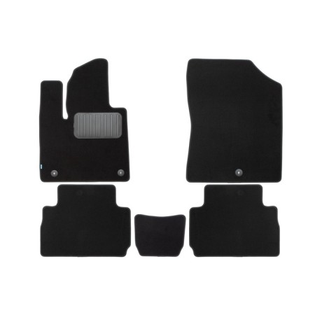 Premium salon rugs for Hyundai Santa Fe 2021-, crossover, 5 places, 5 pcs., Textile