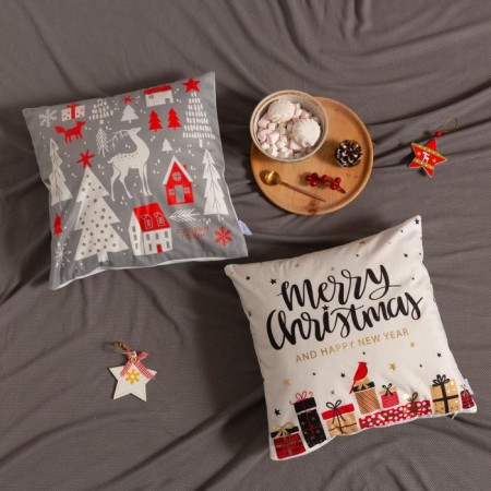 Pillowess Decorative Ethel "Happy New Year" 40x40 cm, 100% p/e, velor-4
