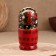 Nesting doll "berry", red dress, 5 doll, 16 cm