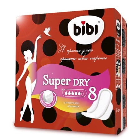 Gaskets "Bibi" Super Ultra Dry 8 pcs.