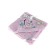 Fanny Dino corner towel, size 80x80 cm, pink color