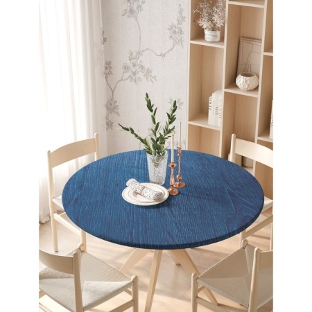 Tables on the table “dense drawing”, round, oxford, elastic band, size 140x140 cm, diameter 105-120 cm-2